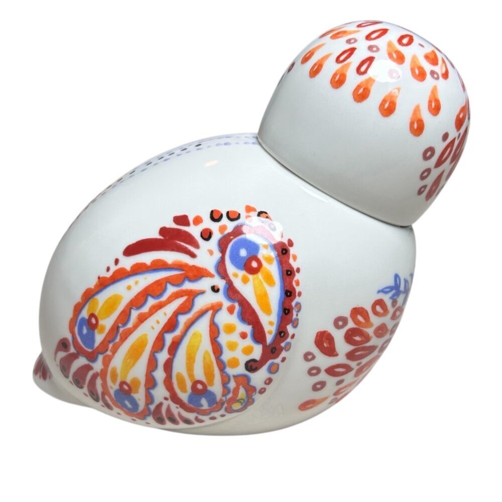 Anthropologie LeBiscuit Ceramic Bird Owl Canister Sugar Coffee Kitchen Decor - Picture 3 of 5